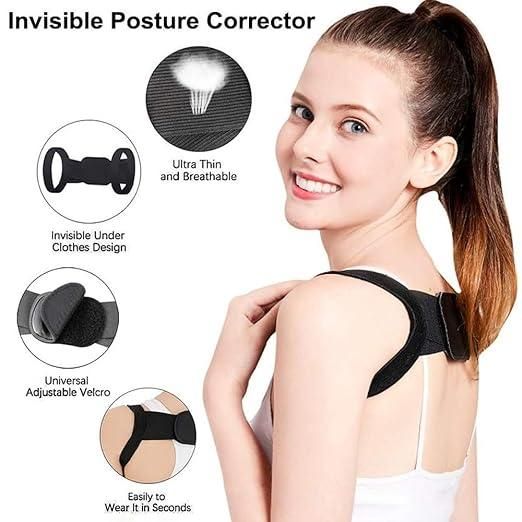 Shoulder & Back Straightener Elastic Spine Support Posture Corrector Belt - Bara Zum