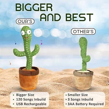 LED Musical Dancing & Mimicry Cactus Toy - Bara Zum