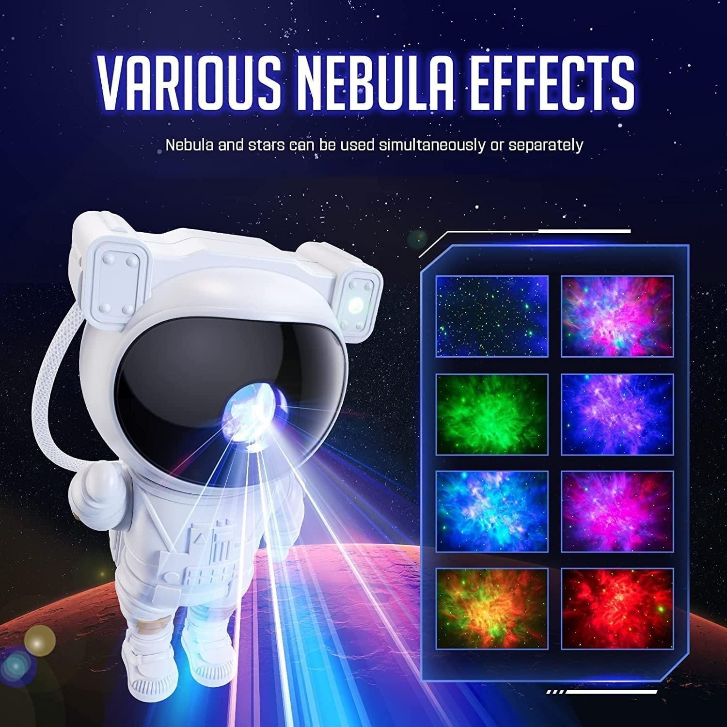 Astronaut Galaxy Projector - 360 Magnetic Head Rotation, Remote Control - Bara Zum