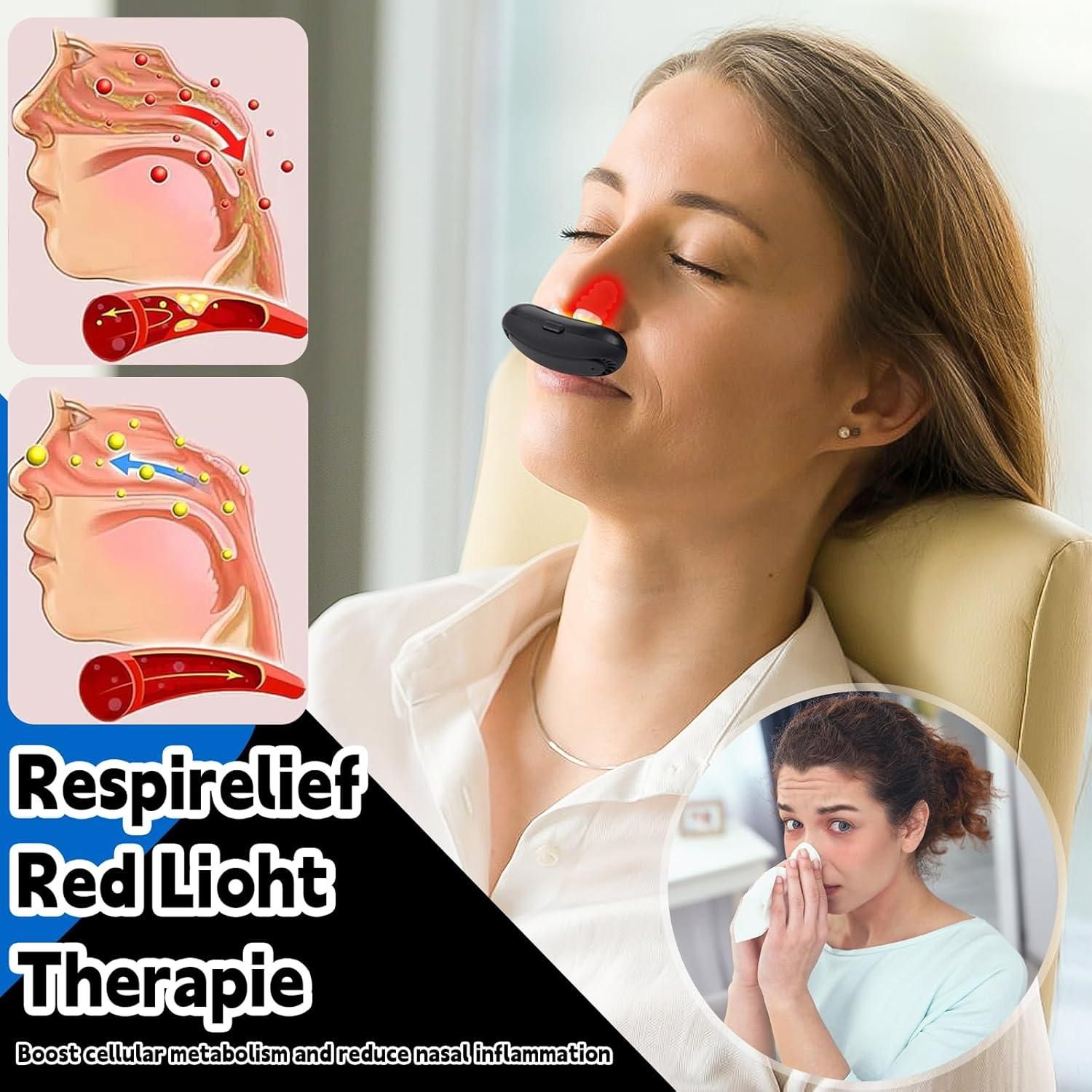 Respi-Relief Red Light Nasal Therapy Instrument - Bara Zum