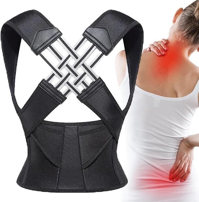 Adjustable Back Posture Corrector/ Slouching Relieve Pain Belt Women Men - Bara Zum