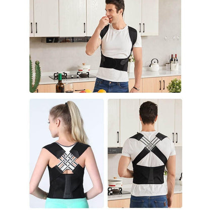 Adjustable Back Posture Corrector/ Slouching Relieve Pain Belt Women Men - Bara Zum