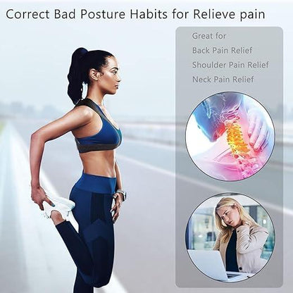 Shoulder & Back Straightener Elastic Spine Support Posture Corrector Belt - Bara Zum