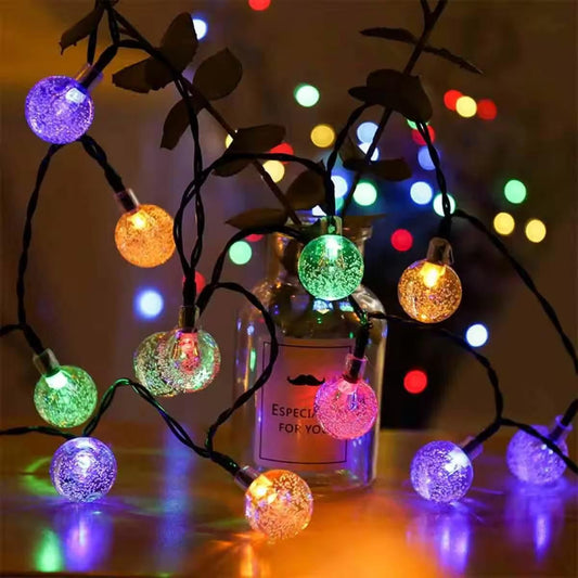 New 14 LED Crystal Bubble Ball String Fairy Lights - Bara Zum