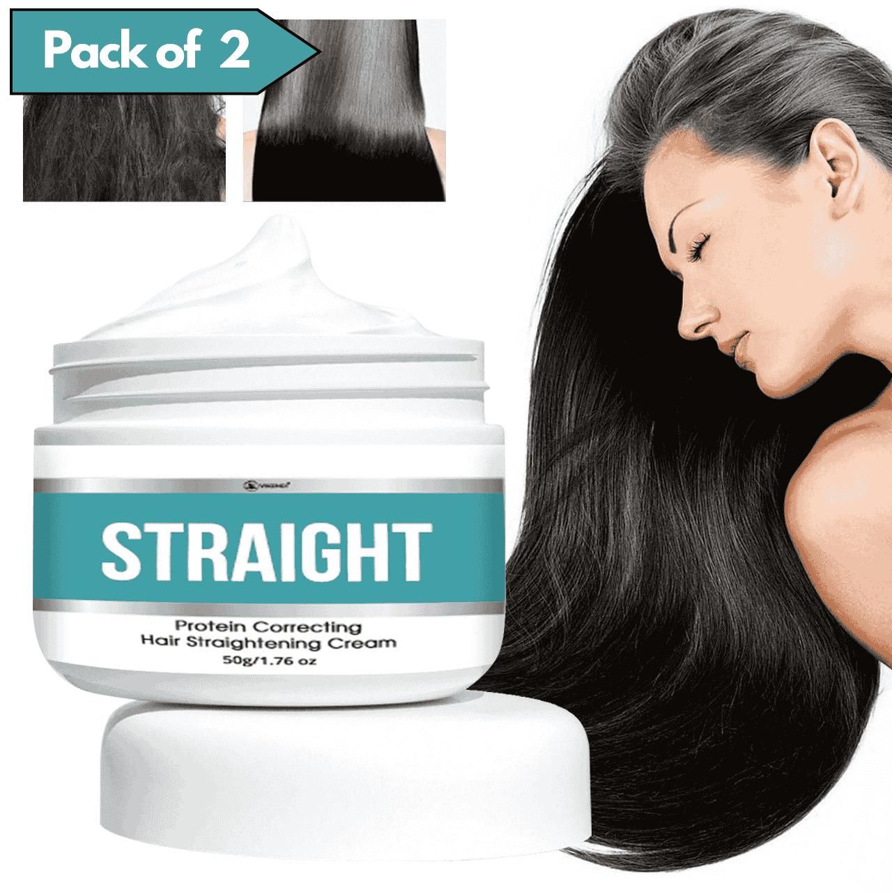 Straight Hair Straightener Cream(Pack Of 2) - Bara Zum