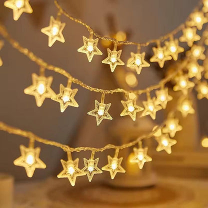 Serial String Star Lights for Decoration - Bara Zum