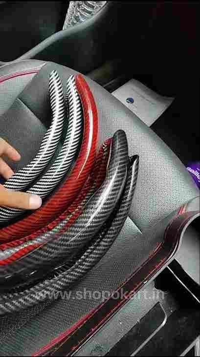 New Carbon Fiber ABS Texture Steering Wheel Grip Cover for Cars - Bara Zum