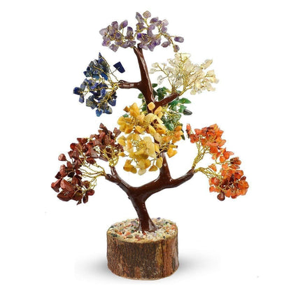 7 Chakra Natural Gemstone Crystal Tree - Bara Zum