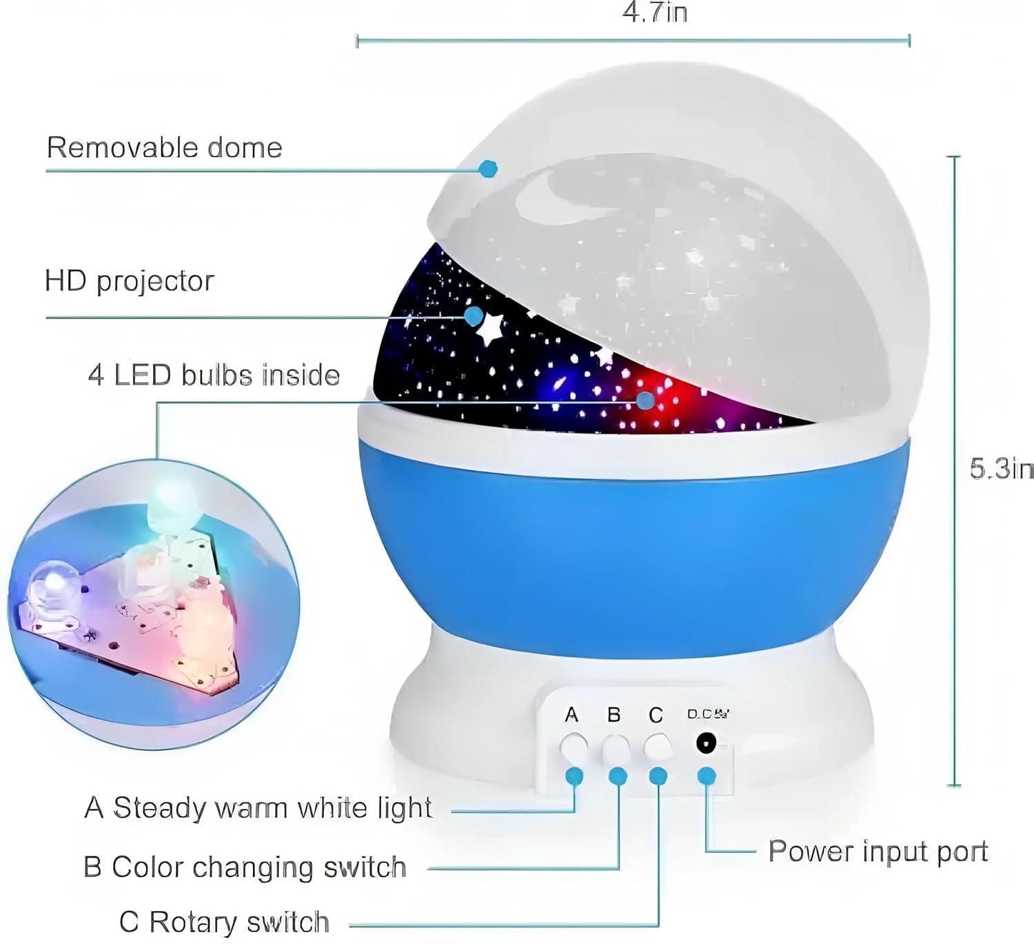 Star Moon Night Light - Bara Zum