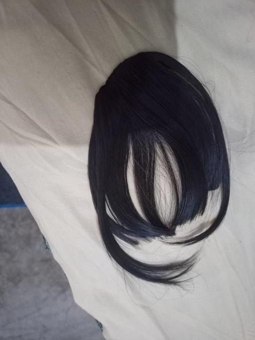 Natural-Looking Black Clip In Bangs - Bara Zum