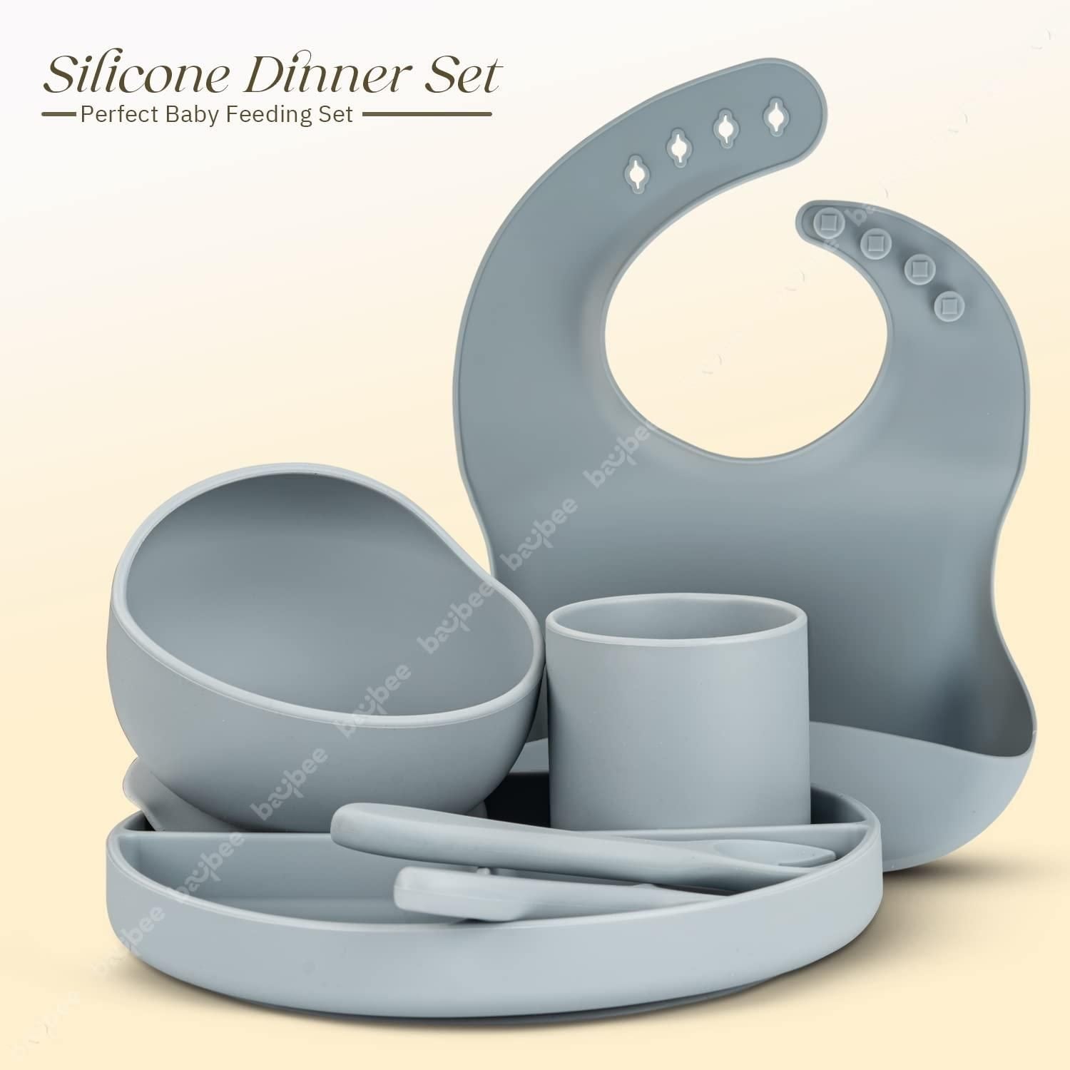 Silicone Baby Feeding Set Of 6 - Bara Zum