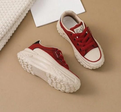 Women's Casual Sneaker Shoes Red - Bara Zum