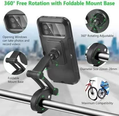 Universal 360 Rotation Bike Waterproof Cell Phone Holder. - Bara Zum