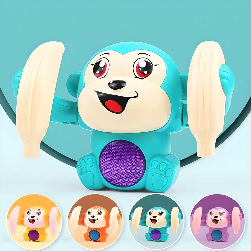 Dancing and Spinning Rolling Doll Tumble Monkey - Bara Zum