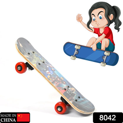 8042 Wood Skateboard Skating Board Lightweight Board Cool Skate Board For Beginnerkidsteensadult And Return Gift Item