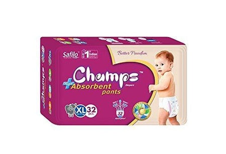 957 Premium Champs High Absorbent Pant Style Diaper Extra Large(Xl) Size 46 Pieces (957_xlarge_46)