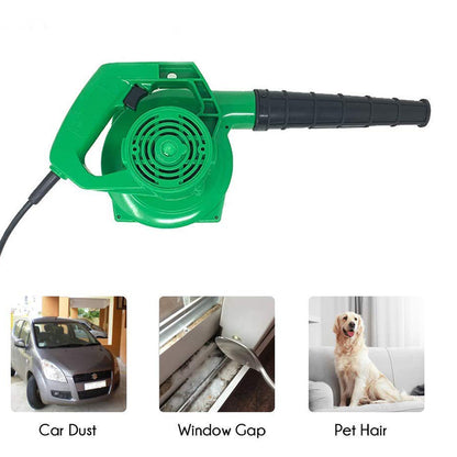 3158 650v Blower Portable Rifel Range Heavy Duty Air Blower Electric Air Blower For Homeofficecarpccomputer Dustgaragepatiogarden Leaftrash Cleaning  (350w 2.3 M3min 13000 Rpm Green)