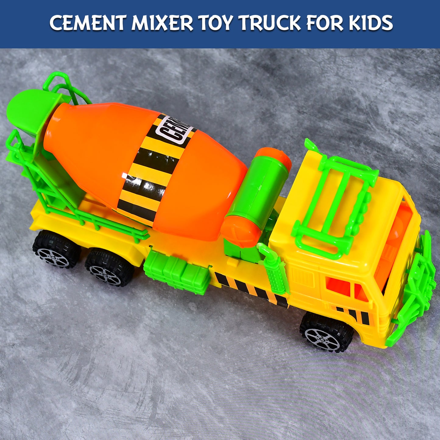 4441 Cement Mixer Truck Pushback Toy For Kids