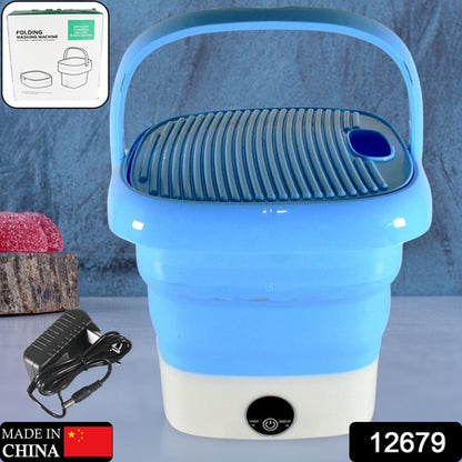 12679 Portable Washing Machine Mini Folding Washer And Dryer Combo For Underwear Socks Baby Clothes Travel Camping Rv Dorm Apartment