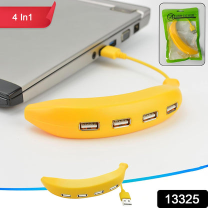 Banana Shape Usb Hub 2.0 Hub Usb Splitter 4-port Usb Hub (1 Pc)