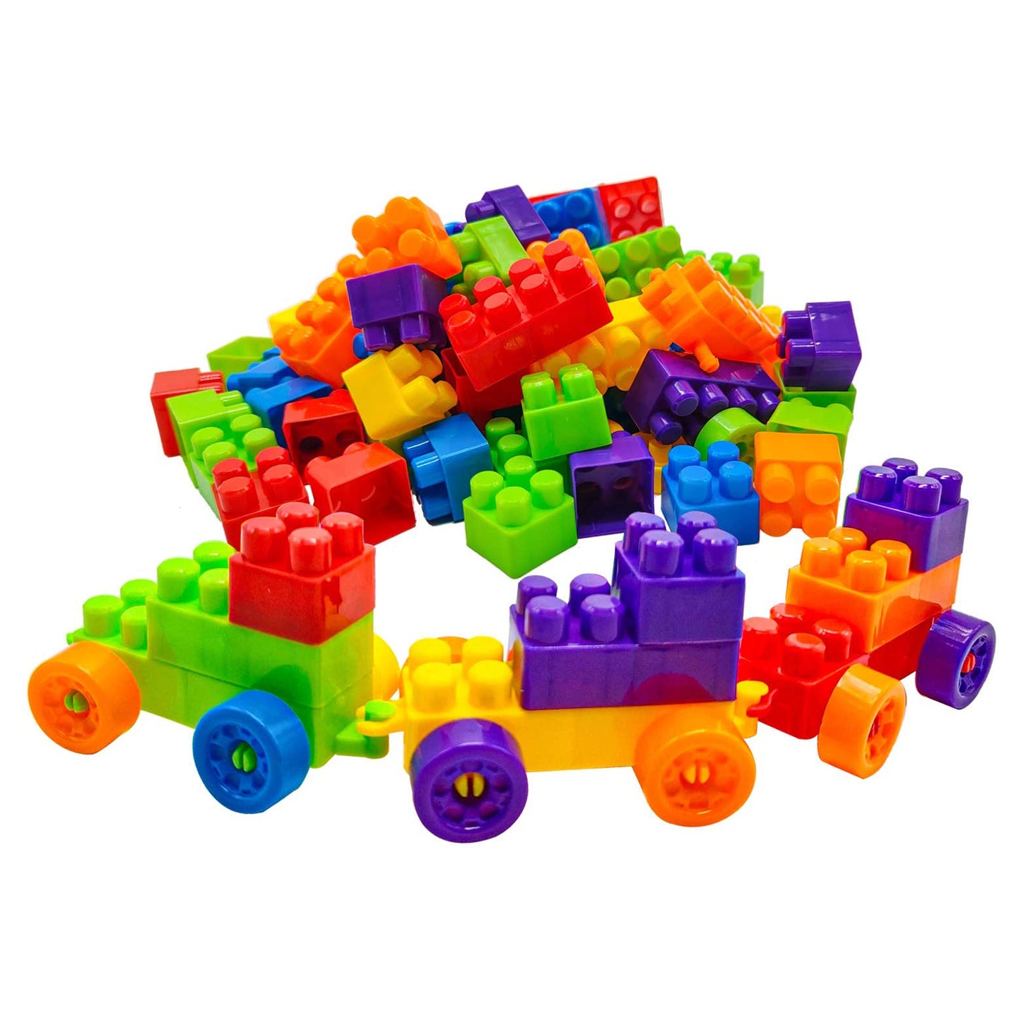 8094 Blocks Set For Kids Play Fun And Learning Blocks For Kids Games For Children Block Game Puzzles Set Boys Children (Multicolor 60 Bricks Blocks)