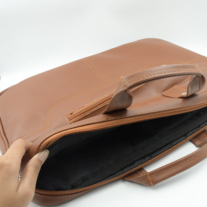 12573 Multipurpose Bag Shoulder Side Bag Office Laptop Faux Leather Executive Formal Laptop  Macbook Messenger  Office  Travel  Business  Shoulder  Hand  Sling Bag For Men Women With Multiple Compartments