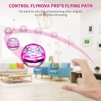 8057 Flying Ball Toys Usb Rechargeable Built-in Rgb Lights 360rotating Magic Controller Flying Orb Ball Boomerang Mini Pro Spinner Blastoise Toys