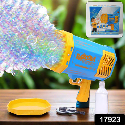 17923 69 Holes Big Rechargeable Powerful Machine Bubble Gun Toys For Kids Adults Bubble Makers Big Rocket Boom Bubble Blower Best Gifts