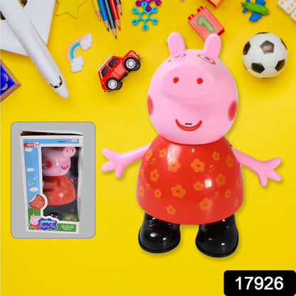 17926 Pig Children Play Toy Pretend Play Toy Fun Gift For Kids Movable Hands Legs Pig Pretend Play Toy Set For Kids Children With Soft Rubber Material (1 Pc  Battery Not Included)