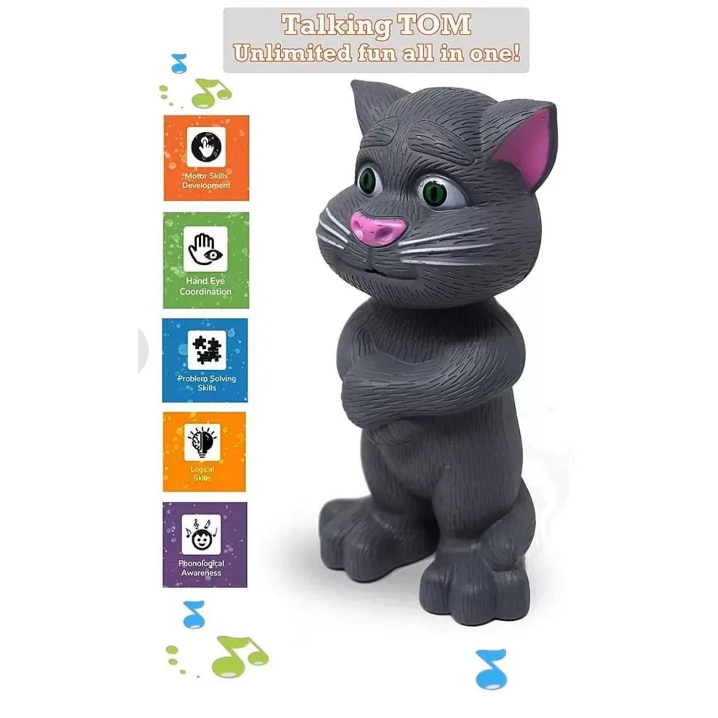 4524 Talking Mimicry Touching Tom Cat Intelligent Interactive Toy With Wonderful Voice For Kids Children Playing And Home Decorate.