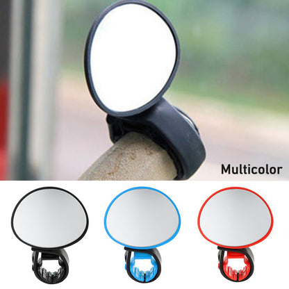 Bicycle 360 Rotation Cycling Mirror Handlebar Rearview Mirror (1 Pc)